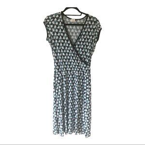 Maurices Short Sleeve Faux Wrap Midi Dress Size Medium